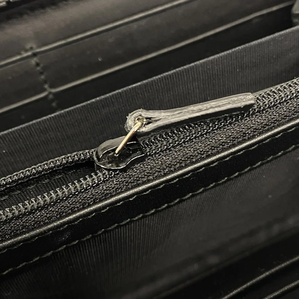 Gucci Floral Print Wallet - Green and Gold - Picture 7 of 10